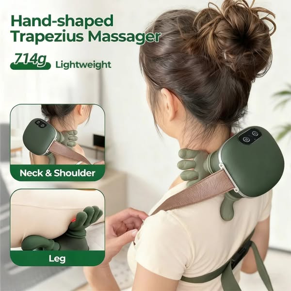 Portable Neck & Shoulder Massager with Heat Therapy