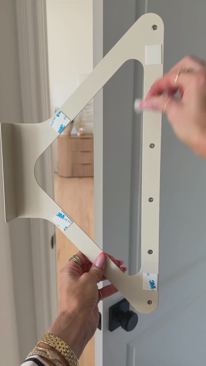 Arc Over-the-Door Hook Hanger – No-Drill 6-Hook Organizer